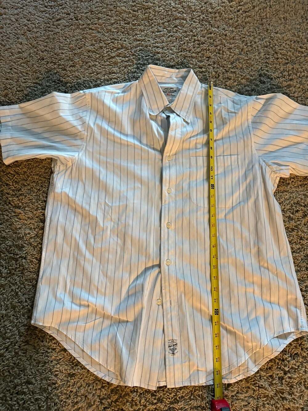 Vintage Ralph Lauren Polo Jeans Striped Short Sleeve Button-Down Shirt